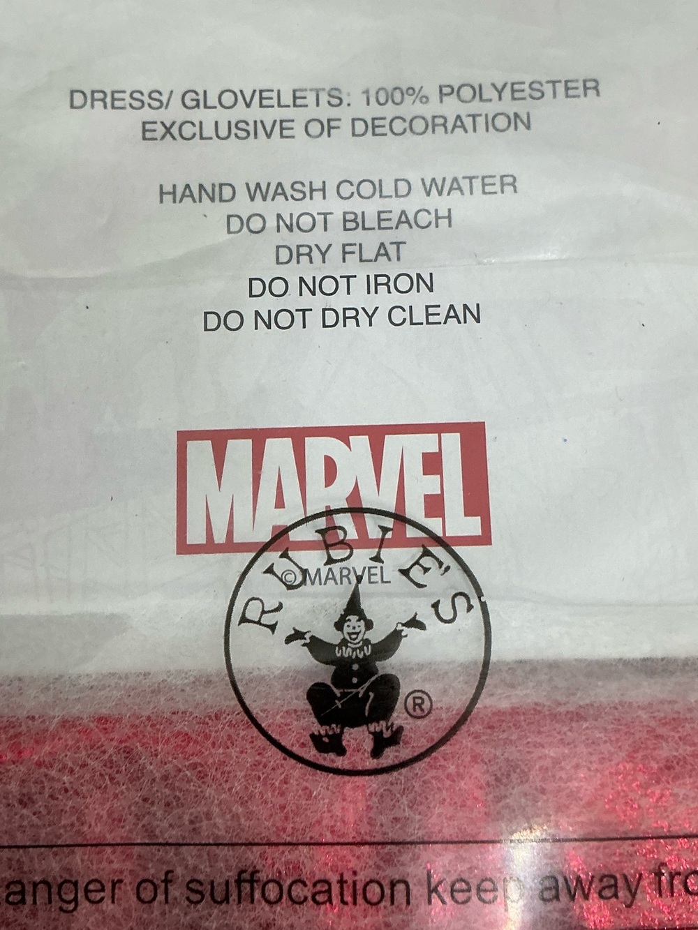 Captain Marvel Costume Tutu Dress  by Rubie’s Costumes Kids Medium 8-10 - Picture 9 of 13